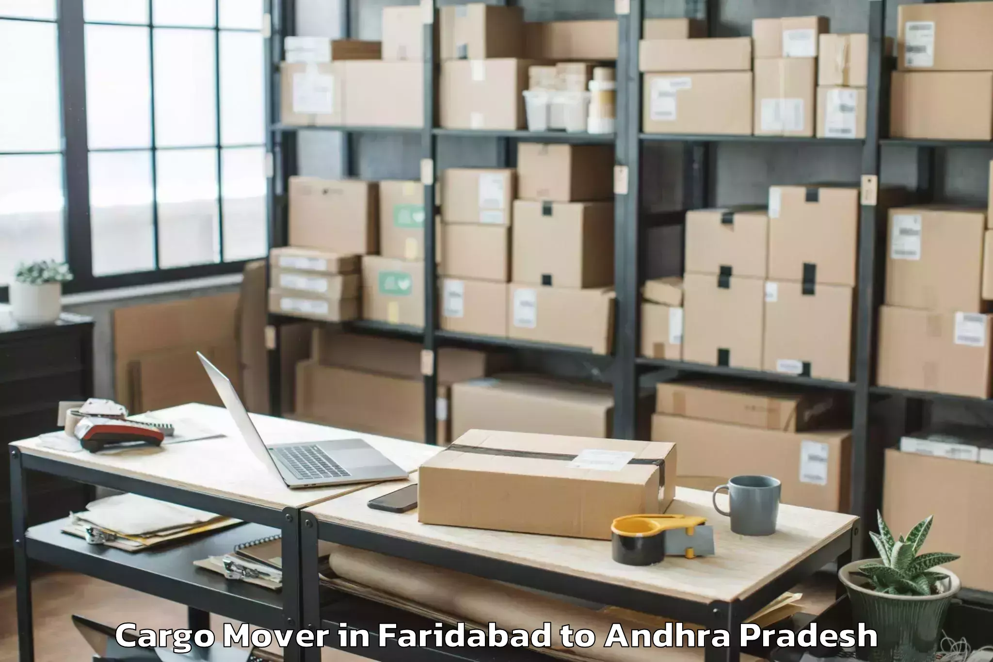 Leading Faridabad to Vemulapalli Cargo Mover Provider